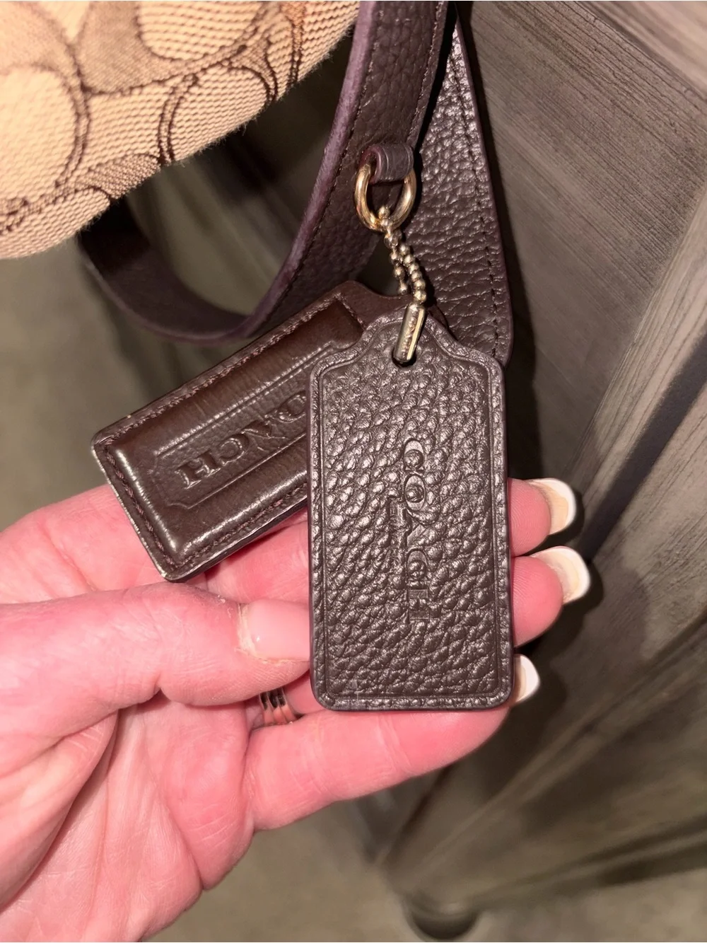 Coach Billie Brown Jacquard Signature Canvas Backpack - Picture 7 of 9
